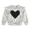 Heart Ruffle Sweatshirt - Denny's