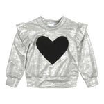 Heart Ruffle Sweatshirt - Denny's