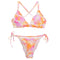 Color Splash Merrow Triangle Top and Hipster Bikini - Denny's