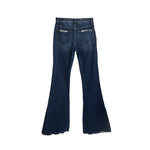 Mid Rise Side Slit Flare Jean - Denny's