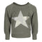 Gold Distressed Star Cut Sweatshirt - Denny's