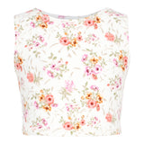 Floral Crop Tank Top - Denny's