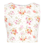 Floral Crop Tank Top - Denny's