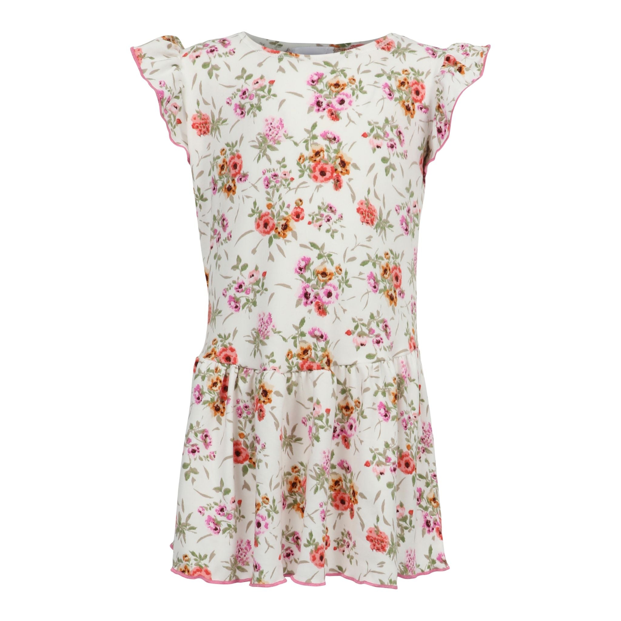 Floral Flutter Sleeve Dress - Denny's