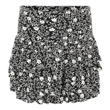 White Floral Ruffle Skirt - Denny's