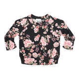 Black Floral Sweatshirt - Denny's