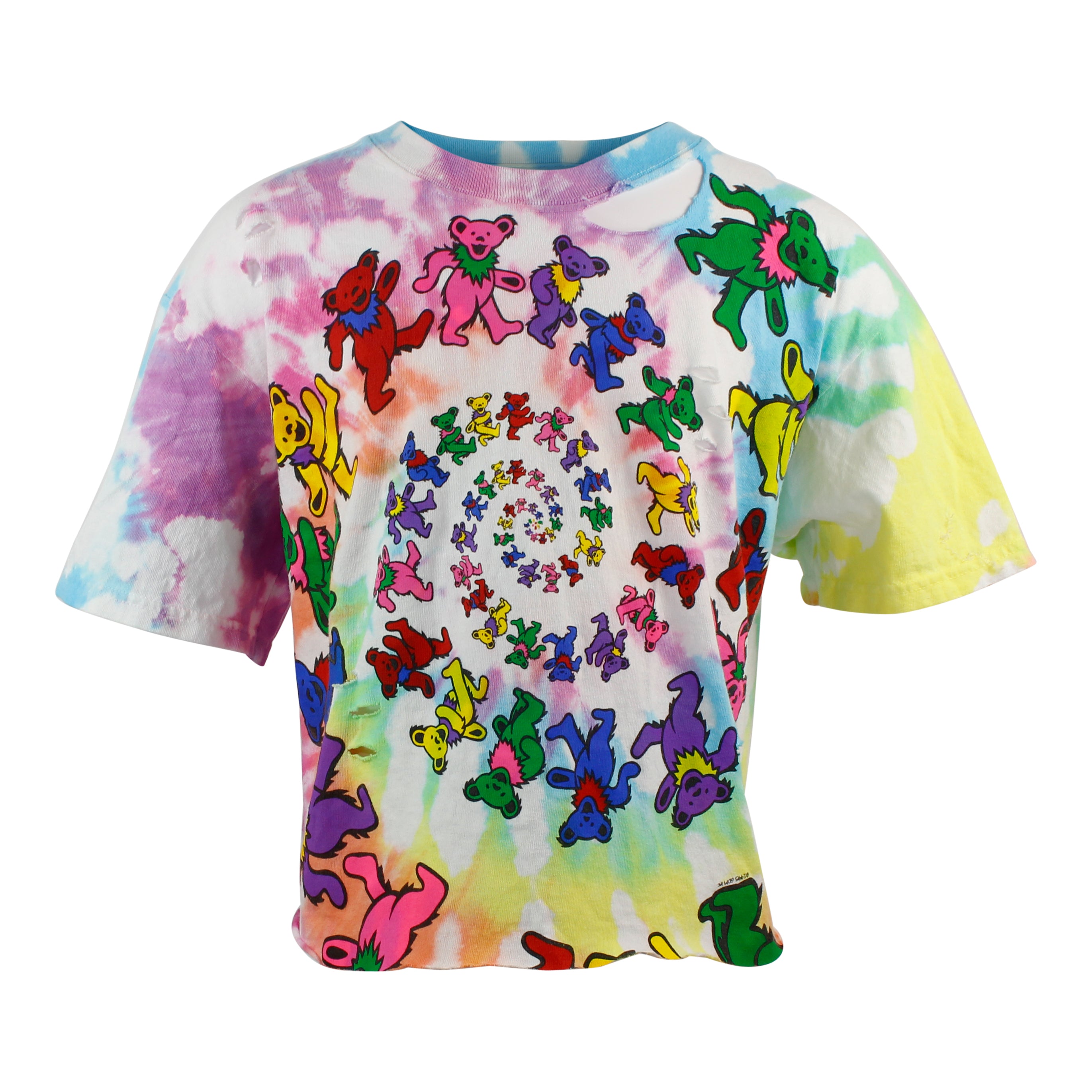 Grateful Dead Crop Bleached Tee - Denny's