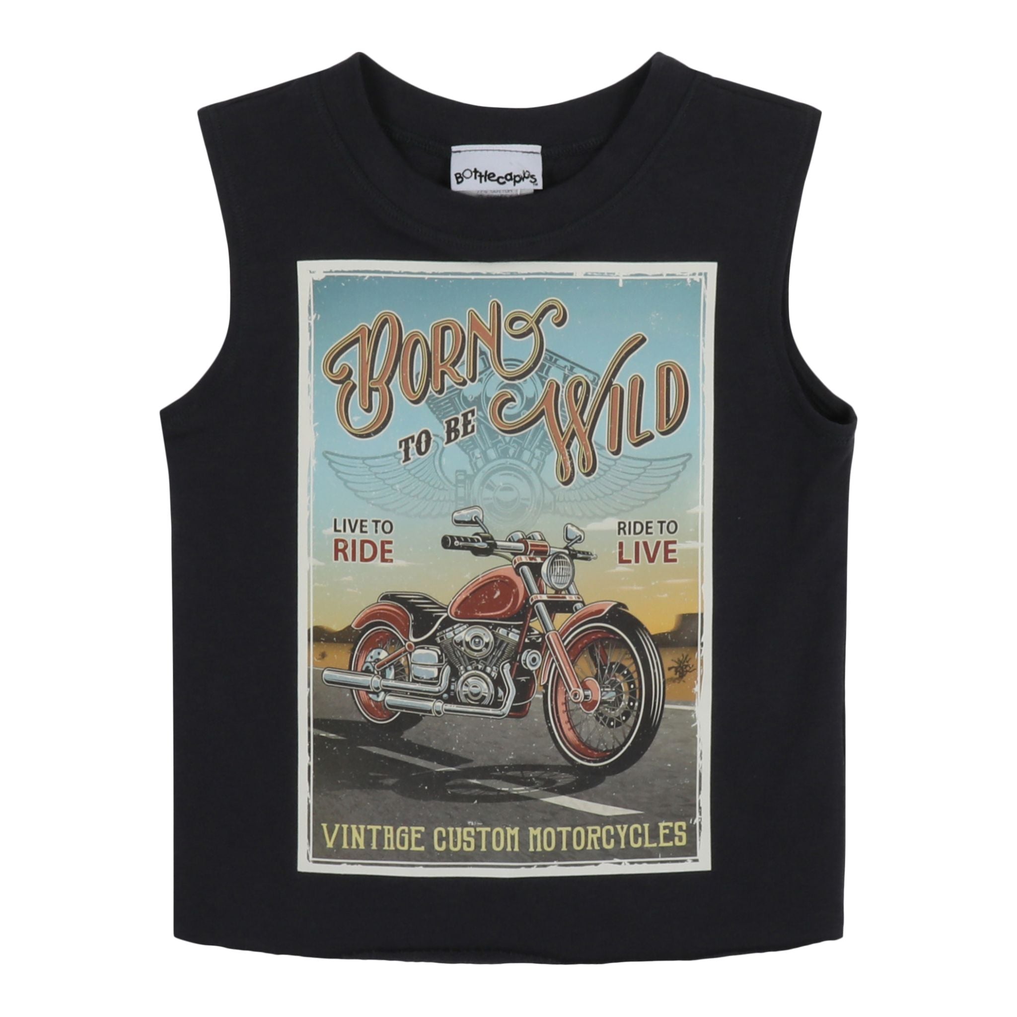 Born To Be Wild Muscle Tee - Denny's