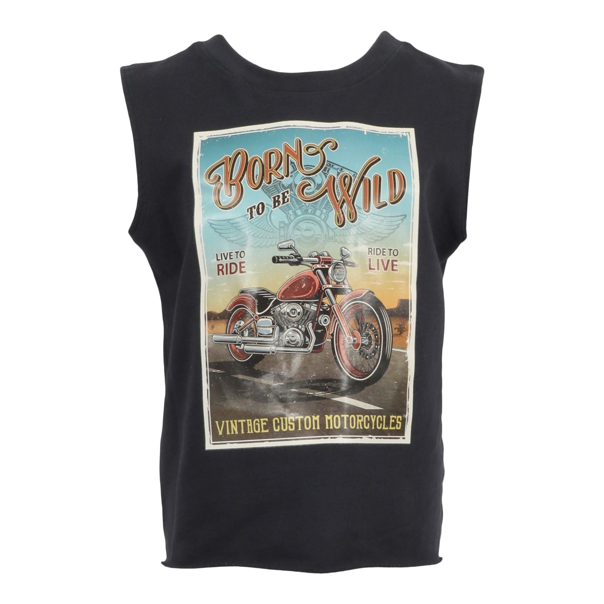 Born To Be Wild Muscle Tee - Denny's