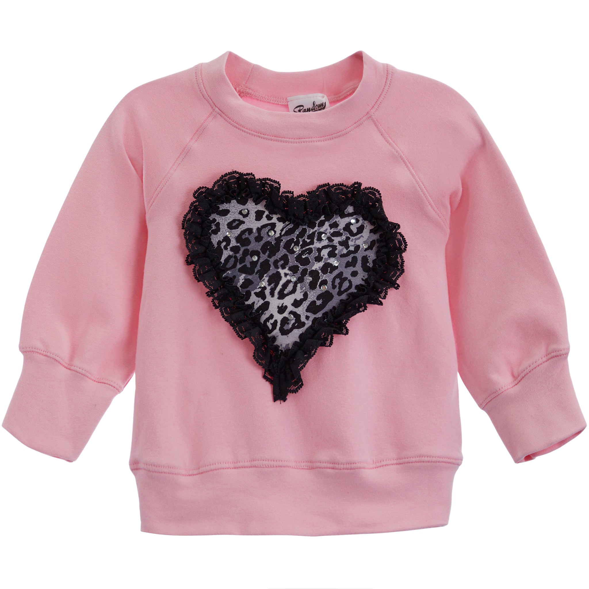Lace Leopard Heart Sweatshirt - Denny's