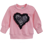 Lace Leopard Heart Sweatshirt - Denny's