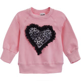 Lace Leopard Heart Sweatshirt - Denny's
