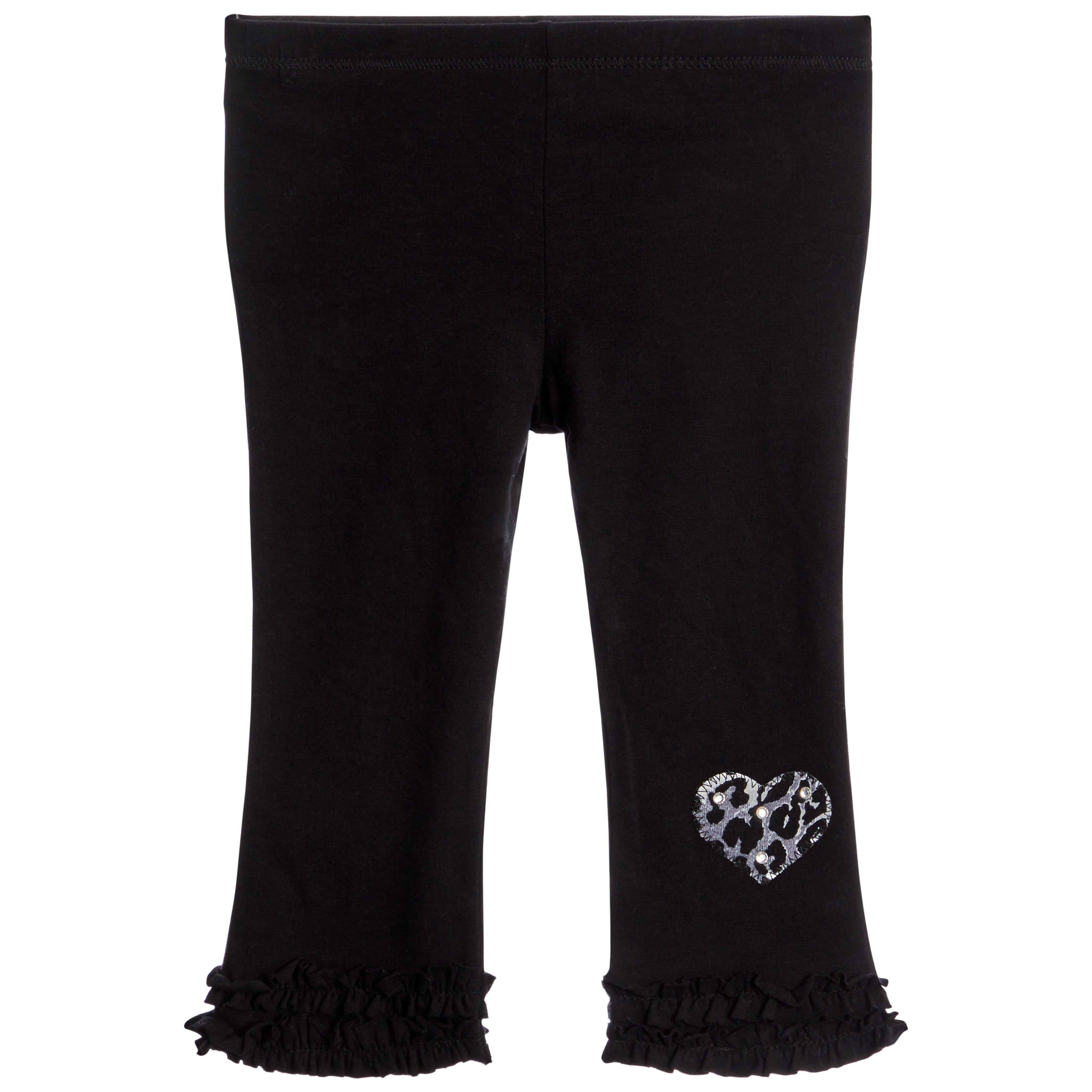 Leopard Heart Ruffle Bottom Legging - Denny's