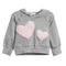 Pink Sherpa Heart Hooded Sweatshirt - Denny's
