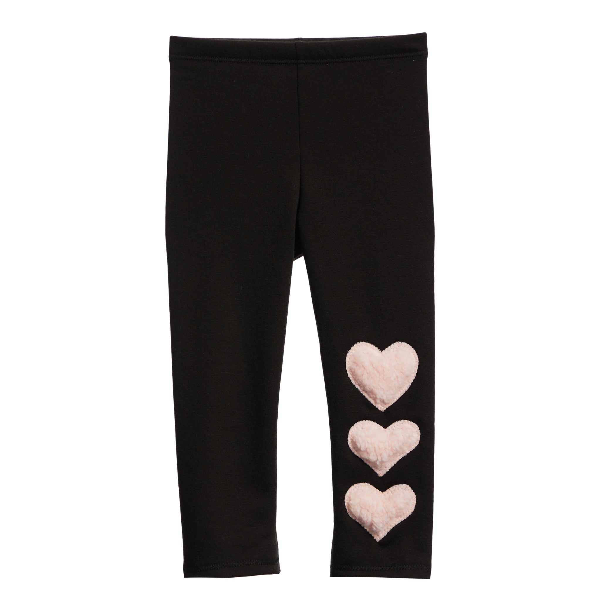 Pink Sherpa Heart Legging - Denny's