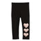 Pink Sherpa Heart Legging - Denny's