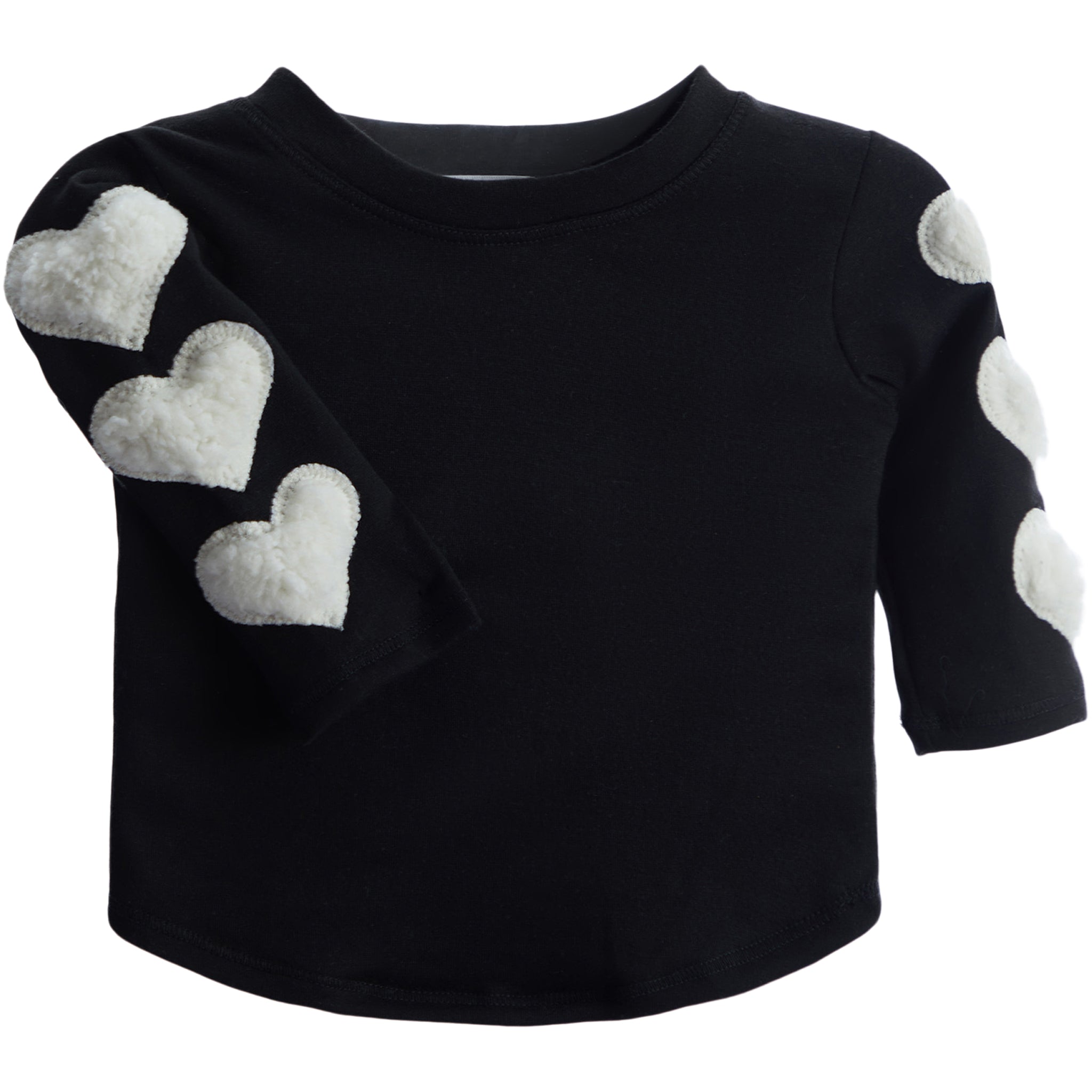 Ivory Sherpa Heart Tee - Denny's