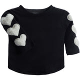 Ivory Sherpa Heart Tee - Denny's