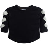 Ivory Sherpa Heart Tee - Denny's