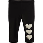 Ivory Sherpa Heart Legging - Denny's