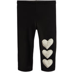 Ivory Sherpa Heart Legging - Denny's