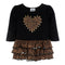 Ruffle Leopard Dress - Denny's