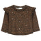 Rhinestone Leopard Ruffle Top - Denny's