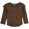Rhinestone Leopard Ruffle Top - Denny's