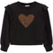 Leopard Heart Hacci Ruffle Top - Denny's
