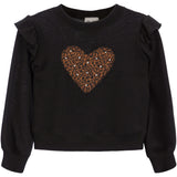Leopard Heart Hacci Ruffle Top - Denny's