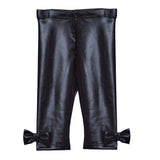 Faux Leather Bow Legging - Denny's