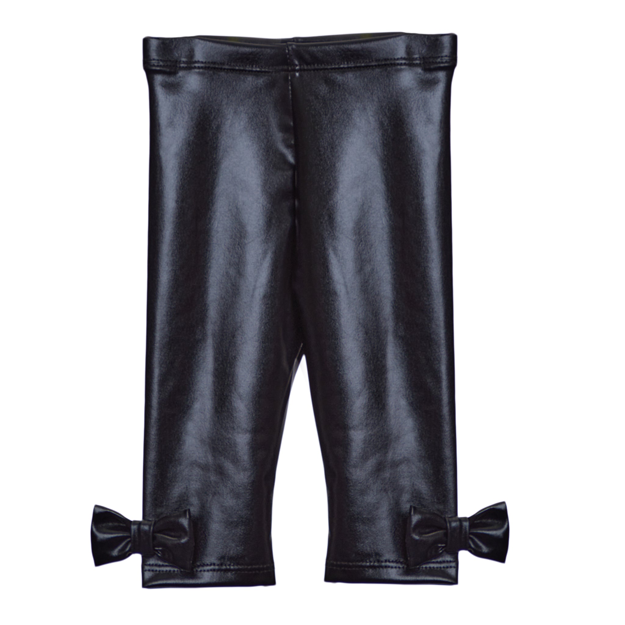 Faux Leather Bow Legging - Denny's