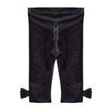 Faux Leather Bow Legging - Denny's
