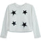 Black Faux Leather Star Top - Denny's