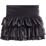 Faux Leather Ruffle Skirt - Denny's