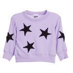 Black Eyelash Star Hacci Sweatshirt - Denny's