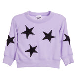 Black Eyelash Star Hacci Sweatshirt - Denny's