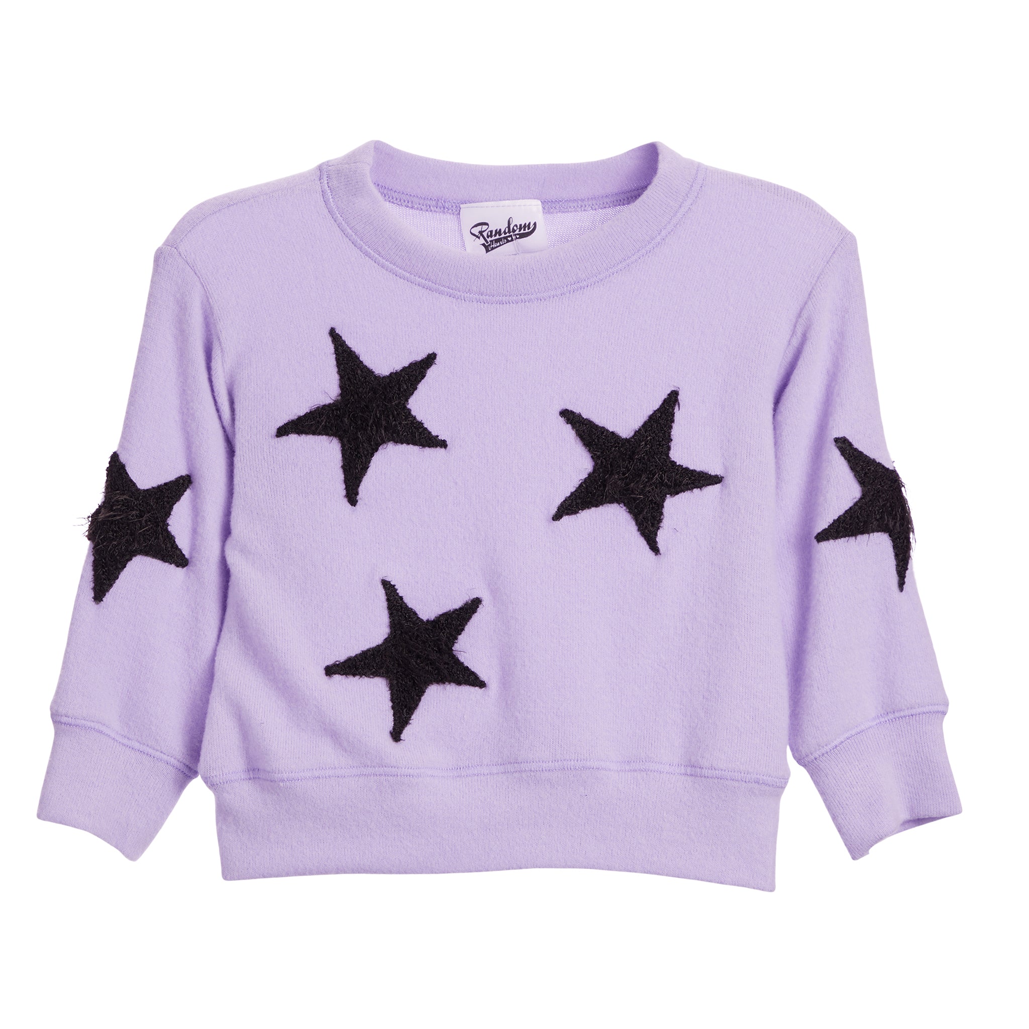 Black Eyelash Star Hacci Sweatshirt - Denny's