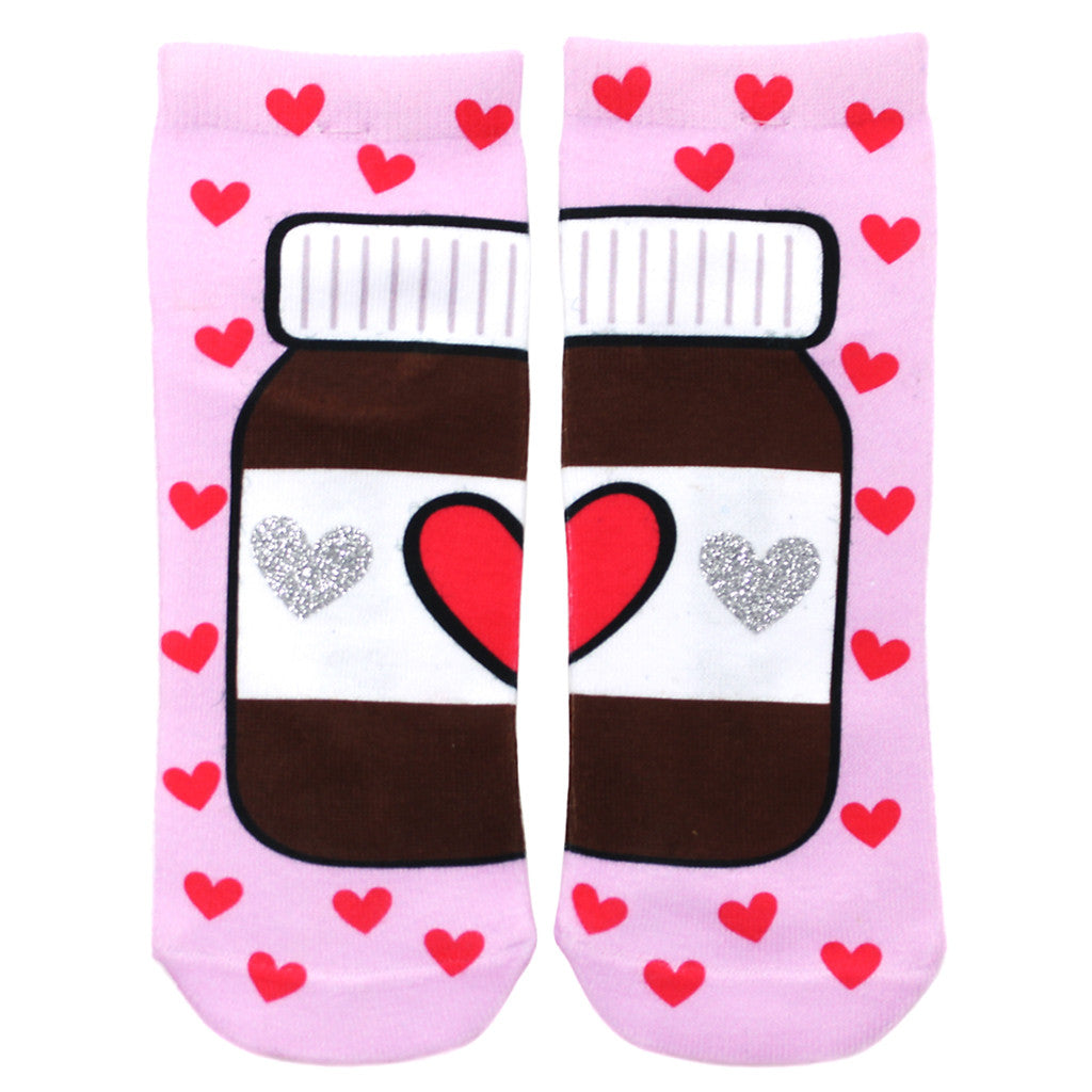 Sweet Treat Nut Ankle Sock Glitter - Denny's