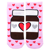 Sweet Treat Nut Ankle Sock Glitter - Denny's