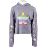 Crop Hoody with Rainbow Star - Denny's