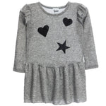 Hearts and Stars Hacci Ruffle Dress - Denny's