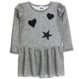 Hearts and Stars Hacci Ruffle Dress - Denny's