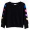 Multi Heart Sleeves Hacci Sweatshirt - Denny's