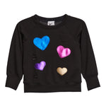 Metallic Hearts Destruction Sweatshirt - Denny's