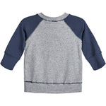 Sherpa Lightning Bolt Color Block Raglan Sweatshirt - Denny's