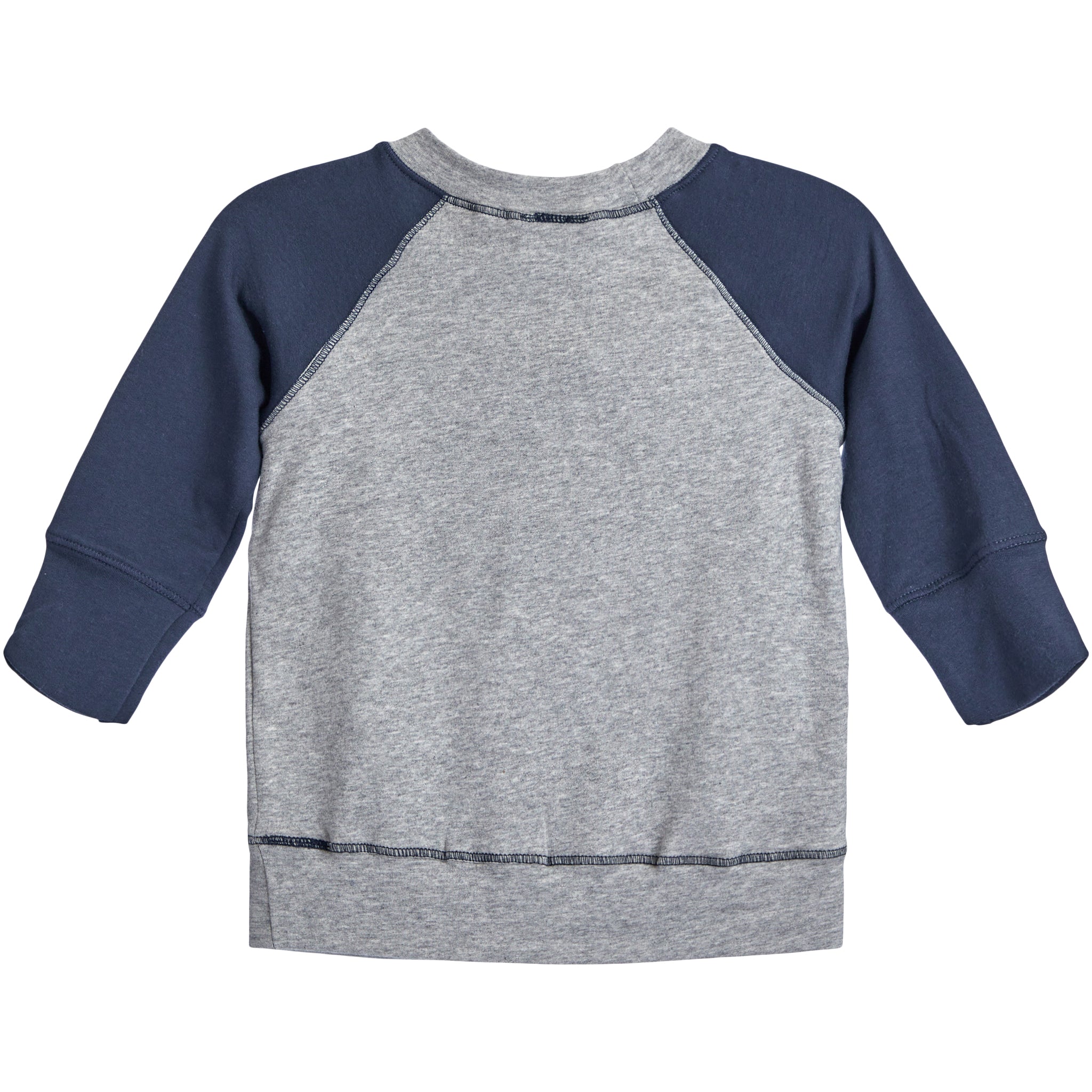Sherpa Lightning Bolt Color Block Raglan Sweatshirt - Denny's