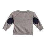 Plaid Elbow Patch Ripped Sweatshirt - Denny's
