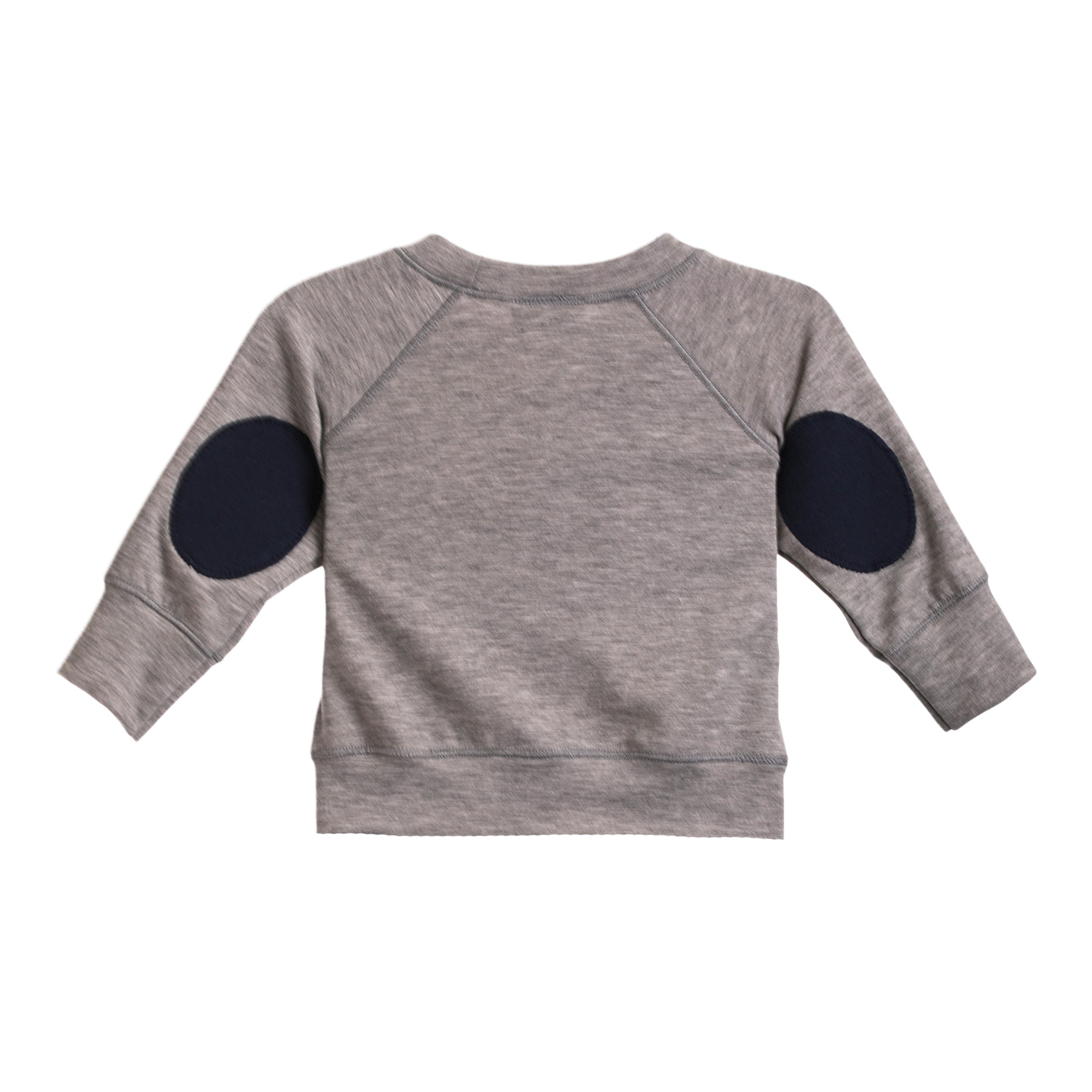 Plaid Elbow Patch Ripped Sweatshirt - Denny's
