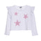 Pink Lame Star Ruffle Tee - Denny's